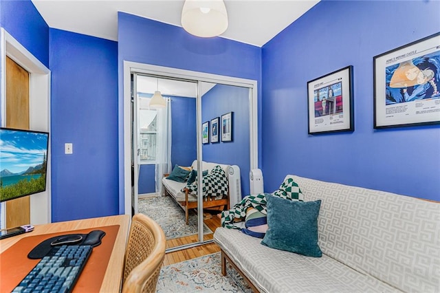 1519 71st St, Brooklyn, NY 11228 - living area with wood finished floors and an office area