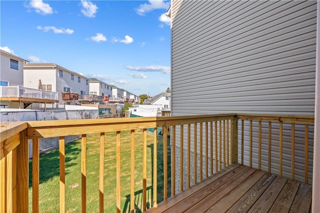 91 Robin Rd, Staten Island, NY 10305 - wooden terrace featuring a residential view