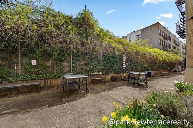 view of patio / terrace with outdoor dining area