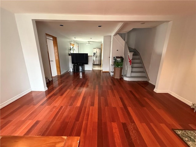 2064 Coleman St, Brooklyn, NY 11234 - corridor featuring wood finished floors, stairs, and baseboards