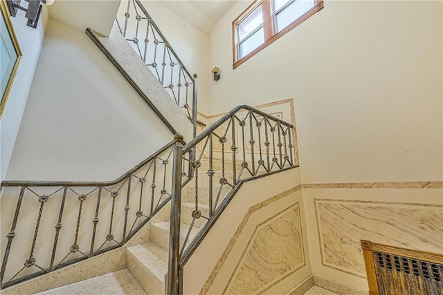 1401 74th St, Brooklyn, NY 11228 - stairway with a towering ceiling