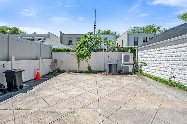 1440 81st St, Brooklyn, NY 11228 - view of patio featuring fence and central AC