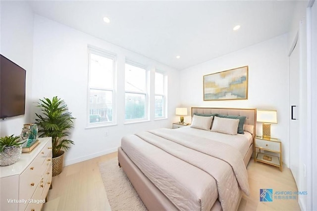 1238 77th St, Brooklyn, NY 11228 - bedroom featuring light wood-style floors and recessed lighting