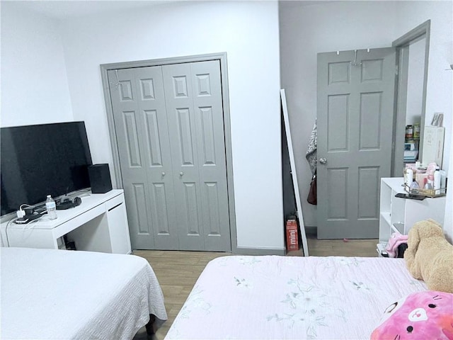 2349 W 12th St, Brooklyn, NY 11223 - bedroom featuring a closet and wood finished floors