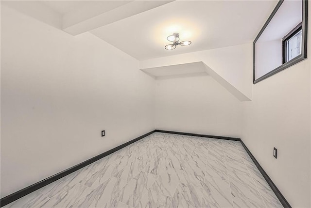 1155 Shore Pkwy, Brooklyn, NY 11214 - unfurnished room featuring light marble finish floors and baseboards