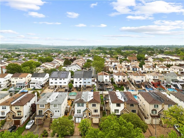 aerial view of residential area