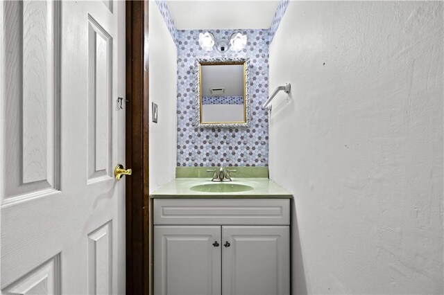bathroom featuring vanity