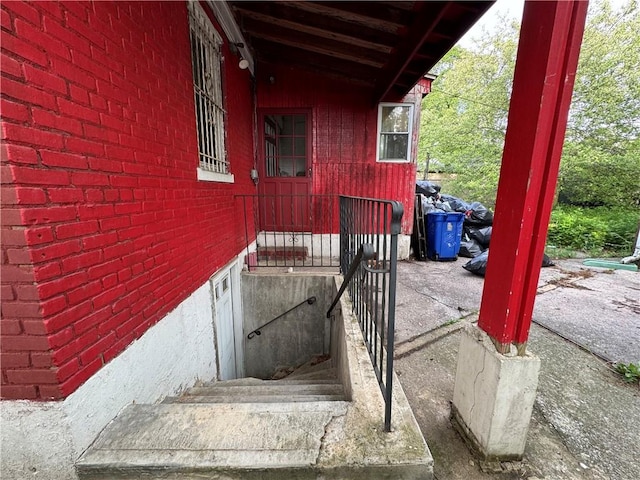 view of stairway
