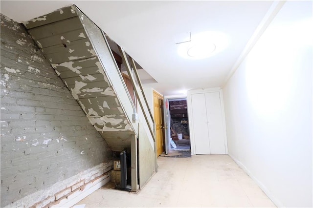 642 56th St, Brooklyn, NY 11220 - hall featuring tile patterned floors