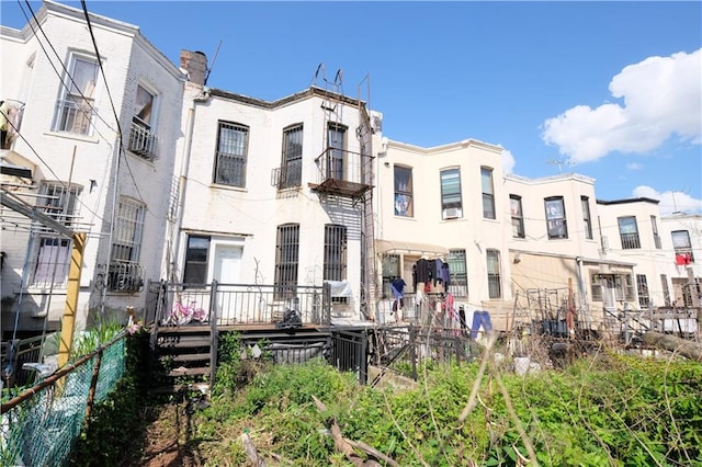 642 56th St, Brooklyn, NY 11220 - rear view of house featuring cooling unit