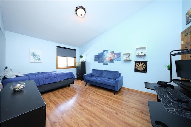 97 Debbie St Unit 97, Staten Island, NY 10314 - bedroom with vaulted ceiling and light wood-type flooring