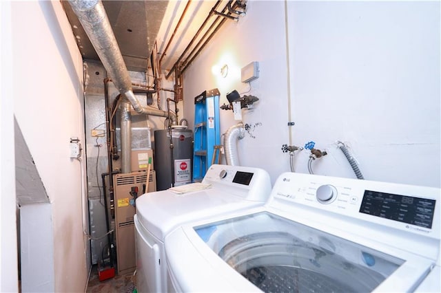 97 Debbie St Unit 97, Staten Island, NY 10314 - laundry area with water heater and independent washer and dryer