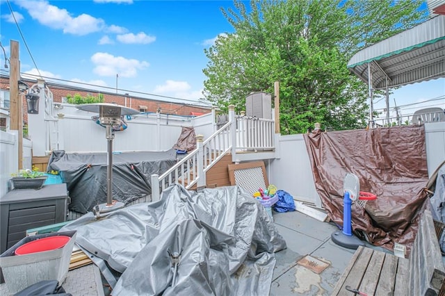 30-30 78th St, Queens, NY 11370 - deck featuring stairs