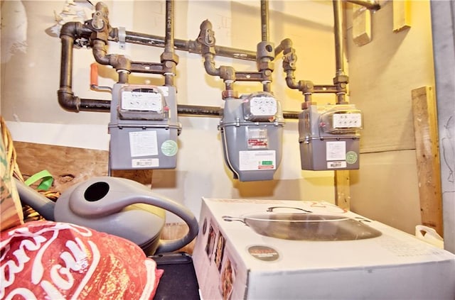 detailed view of gas meter