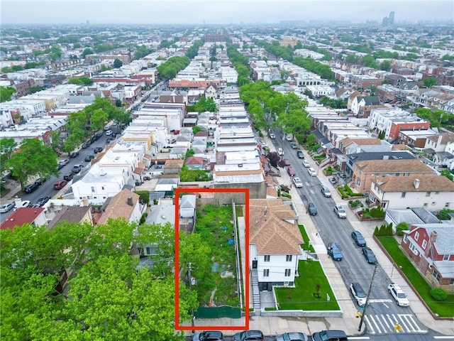 7917 12th Ave, Brooklyn, NY 11228 - aerial view of property and surrounding area with property parcel outlined
