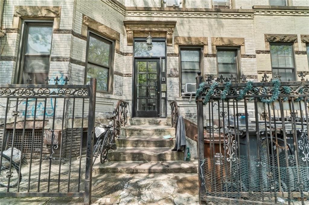 1499 Dekalb Ave, Brooklyn, NY 11237 - view of exterior entry with brick siding