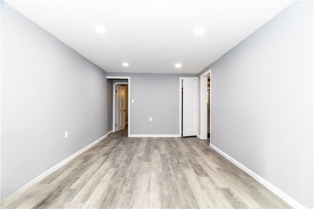 156 E 88th St, Brooklyn, NY 11236 - unfurnished room with recessed lighting and light wood-type flooring