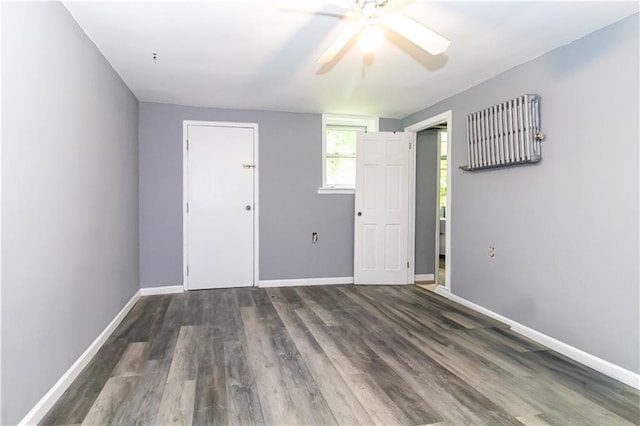 156 E 88th St, Brooklyn, NY 11236 - unfurnished bedroom featuring wood finished floors and ceiling fan