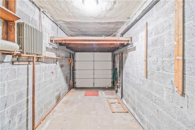 1484 E 16th St, Brooklyn, NY 11230 - garage with concrete block wall