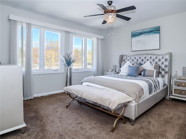139 Tennyson Dr, Staten Island, NY 10308 - bedroom with carpet flooring, baseboards, and a ceiling fan