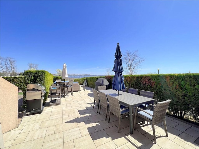 139 Tennyson Dr, Staten Island, NY 10308 - view of patio / terrace with outdoor dining space and a grill