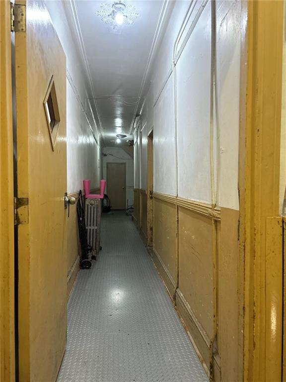 537 56th St, Brooklyn, NY 11220 - corridor featuring crown molding