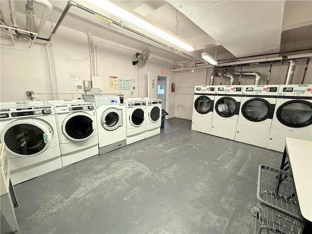 9511 Shore Rd Unit 617, Brooklyn, NY 11209 - shared laundry featuring separate washer and dryer