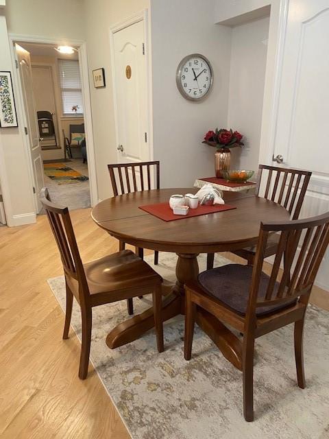 119 Langham St, Brooklyn, NY 11235 - dining space with light wood-type flooring