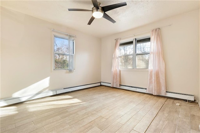 432 Neckar Ave, Staten Island, NY 10304 - spare room with wood finished floors, ceiling fan, and a textured ceiling