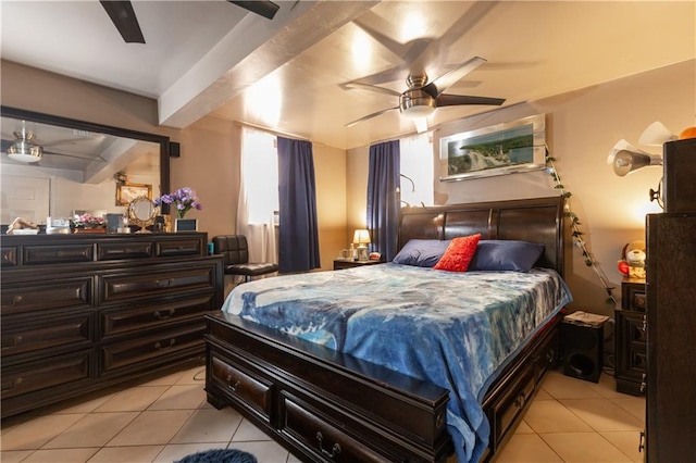 432 Neckar Ave, Staten Island, NY 10304 - bedroom featuring light tile patterned floors and ceiling fan