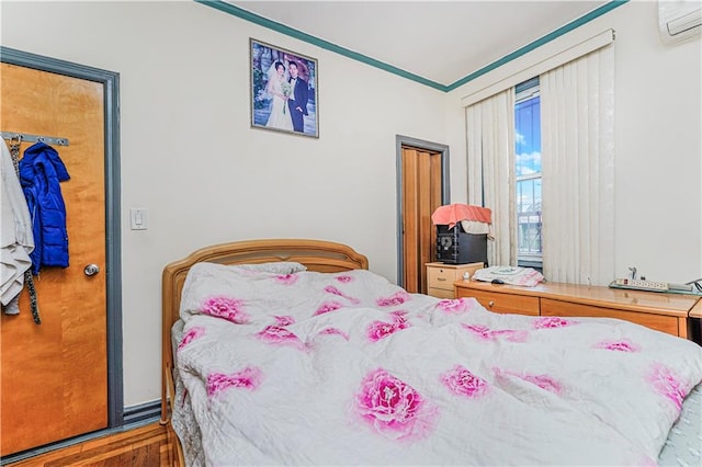 1922 E 16th St, Brooklyn, NY 11229 - bedroom with a wall unit AC and crown molding
