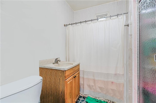 1922 E 16th St, Brooklyn, NY 11229 - bathroom featuring vanity and a shower with curtain