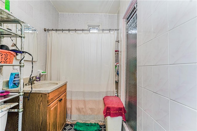 1922 E 16th St, Brooklyn, NY 11229 - bathroom with vanity and a shower with shower curtain