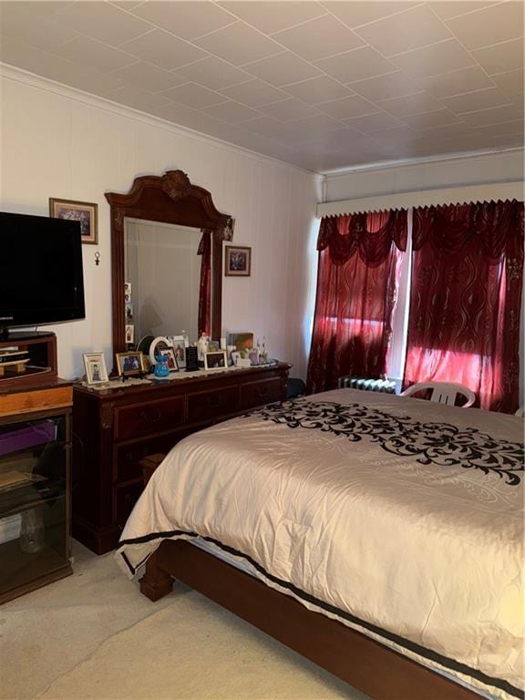 4515 Foster Ave, Brooklyn, NY 11203 - carpeted bedroom featuring ornamental molding