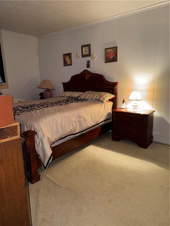 4515 Foster Ave, Brooklyn, NY 11203 - carpeted bedroom with ornamental molding