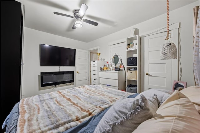 701 127th St, Queens, NY 11356 - bedroom featuring a ceiling fan