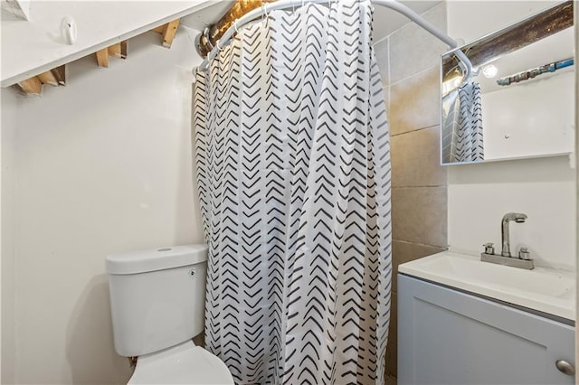 701 127th St, Queens, NY 11356 - full bath with toilet, curtained shower, and vanity