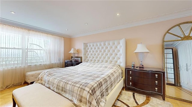 1311 Brightwater Ave Unit 8De, Brooklyn, NY 11235 - bedroom featuring ornamental molding