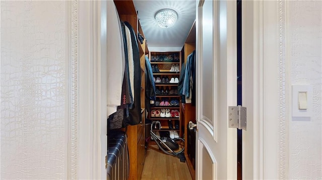 1311 Brightwater Ave Unit 8De, Brooklyn, NY 11235 - walk in closet featuring wood finished floors