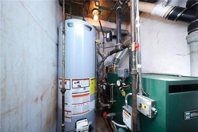 2144 W 6th St, Brooklyn, NY 11223 - utility room featuring water heater