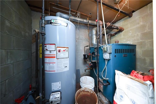 2123 71st St, Brooklyn, NY 11204 - utilities with gas water heater and a heating unit