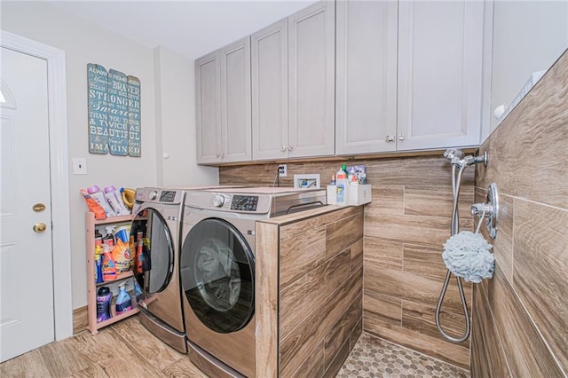 34 Burton Ave, Staten Island, NY 10309 - laundry area with independent washer and dryer and cabinet space