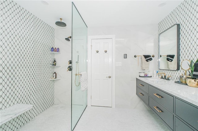 34 Burton Ave, Staten Island, NY 10309 - full bathroom with a walk in shower and vanity