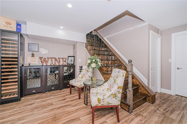 34 Burton Ave, Staten Island, NY 10309 - stairs with wood finished floors and recessed lighting