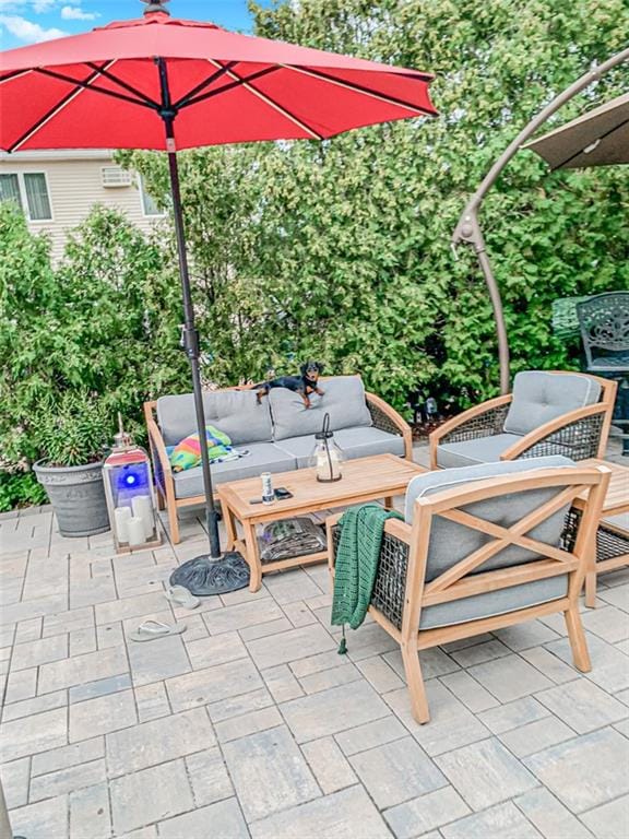 34 Burton Ave, Staten Island, NY 10309 - view of patio / terrace with an outdoor living space