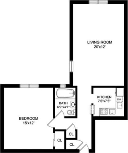 61 Oliver St Unit 5B, Brooklyn, NY 11209 - property floor plan