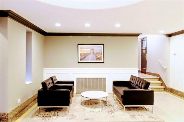 61 Oliver St Unit 5B, Brooklyn, NY 11209 - community lobby featuring crown molding and recessed lighting
