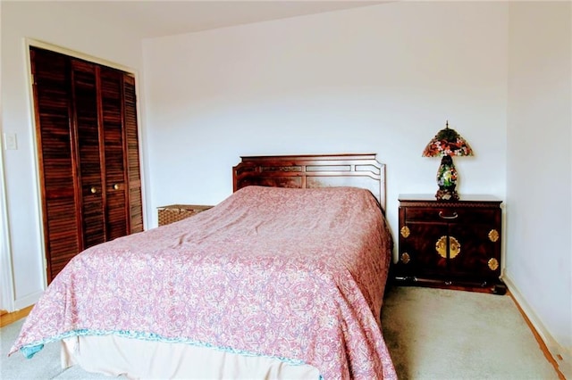 61 Oliver St Unit 5B, Brooklyn, NY 11209 - bedroom with a closet, carpet floors, and baseboards