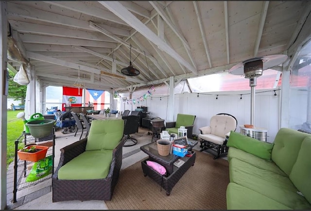 28 Trinity Pl, Staten Island, NY 10310 - view of patio / terrace with an outdoor hangout area, outdoor dining area, and a gazebo