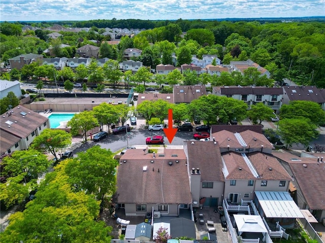 177 Russek Dr Unit 1, Staten Island, NY 10312 - aerial perspective of suburban area with a pool area